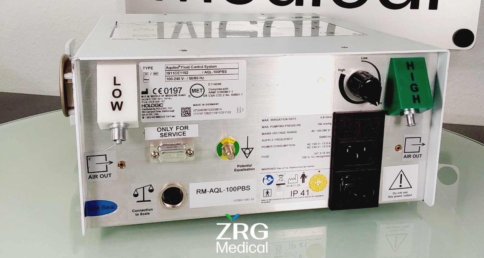 Hologic Aquilex Fluid Control System Ref AQL-100PBS