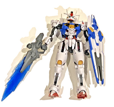 Assembled HG 1/144 Gundam Aerial - Panel Lined & Stickers Applied - G-Witch Japa