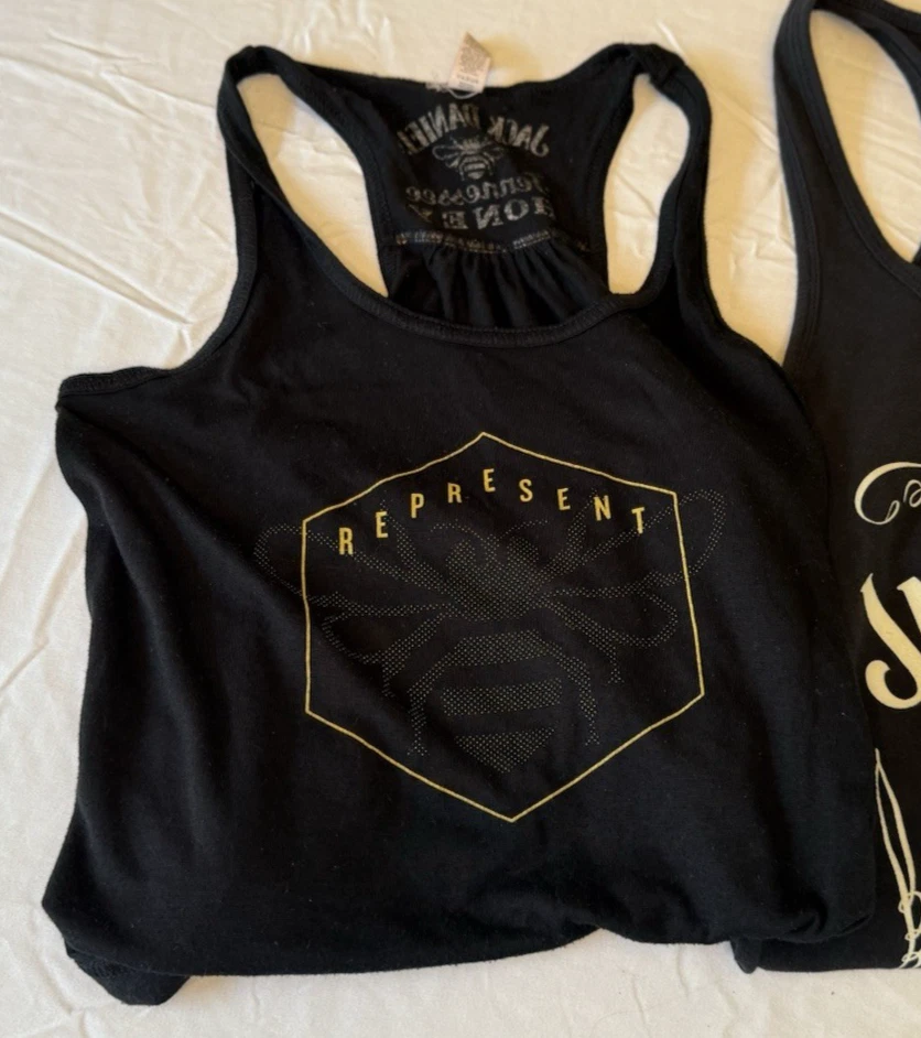 Lote de 3 - Jack Daniels / Honey / Propio 12 Camisetas Negras Mujer Pequeño Whisky Foto 2 de 4