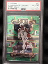 Shai Gilgeous-Alexander /5 Green Disco Prizm #57 2023 Select Concourse🔥🔥