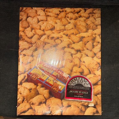 Vintage 80's Springbok 500 piece Jigsaw Puzzle Animal Crackers Cookies Unopened