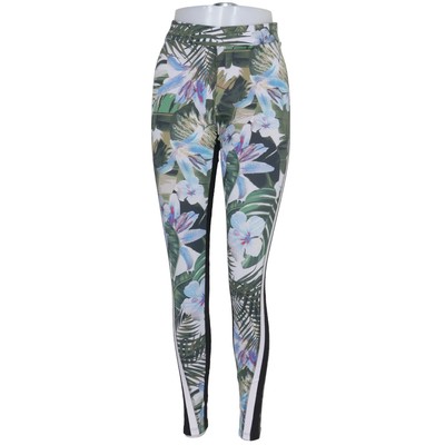 Marc Cain, Sportleggings, Größe: M, JS 84.04 J45, Schwarz/Grün/Blau #ari