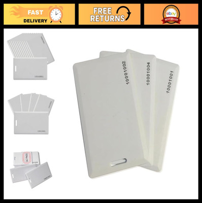 50 Pack 26 Bit Proximity Clamshell Swipe Cards for Keyless Entry Access Control