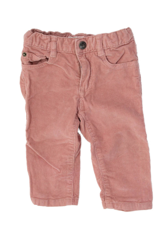 Bonpoint GIrls Cotton Corduroy Elastic Waist Pants Pink Size 6