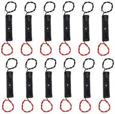 LAMPVPATH Pack of 12 Single AAA Battery Holder, 1 X 1.5V 1AAA-12PC