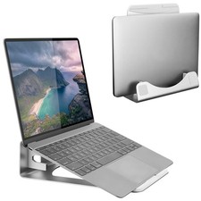 Vertical Laptop Stand Aluminum Vertical Laptop Holder 2 In 1 Laptop Riser For