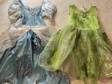 Disney Store Cinderella Costume Blue Dress Tinkerbell Green Size 5-6