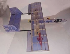 Twin Boom 250 gram, 26" wingspan RC plane kit.  Sports flyer, with covering.