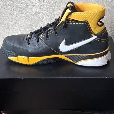 Nike Air Zoom Huarache 2K4 Men s Black/Yellow Mid Top Lace Up Sneakers