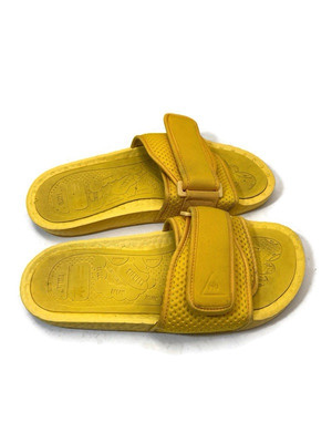 Adidas Chancletas HU Boost Slides Men's 7 Yellow Pharrell Williams H04407