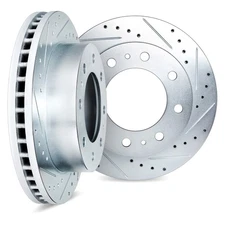 For Chevy V2500 Suburban 89-91 Brake Rotor Set DFC Premium Drilled & Slotted