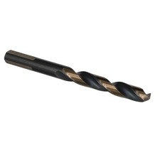 23/64" HSS Black & Gold Split Point Drill Bit with 3-Flat Shank, Contractor Seri