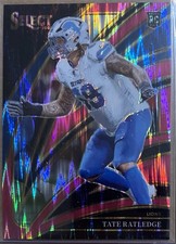 Tate Ratledge RC 2025 Panini Select #270 Club Level Pink Flash Prizm