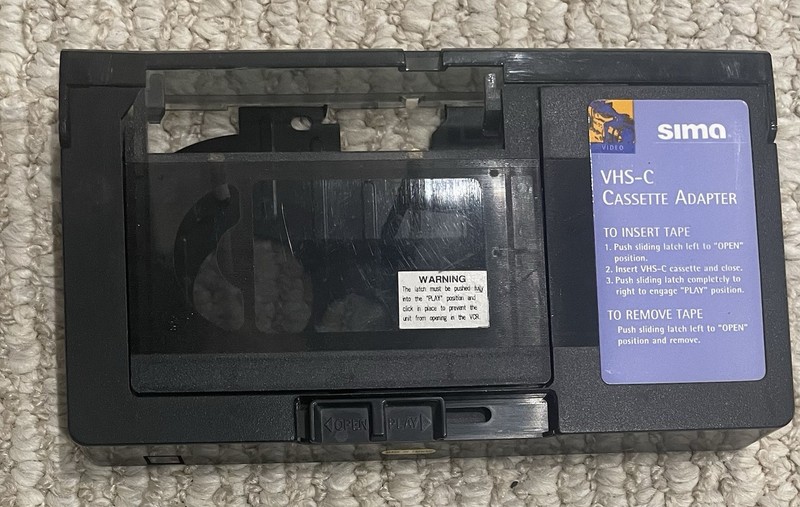“ Sima VHS-C Cassette Adapter Works Great! Plays VHS-C  “