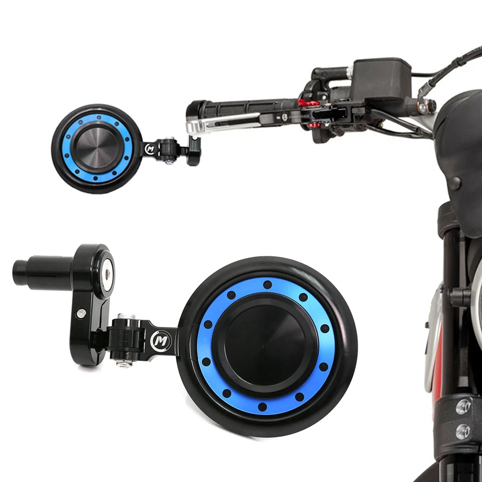 BLUE REACTOR Motorcycle Bar End Mirrors For Kawasaki ZR7 2001-2003 - Изображение 2 из 4