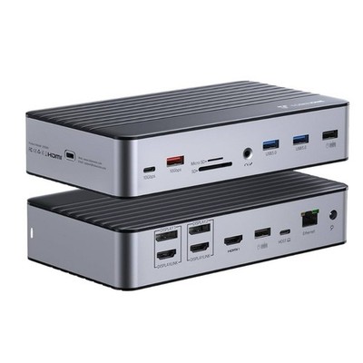 TobenONE DisplayLink USB C Docking Station 3 Monitors w/ 3 HDMI 10Gbps UDS042