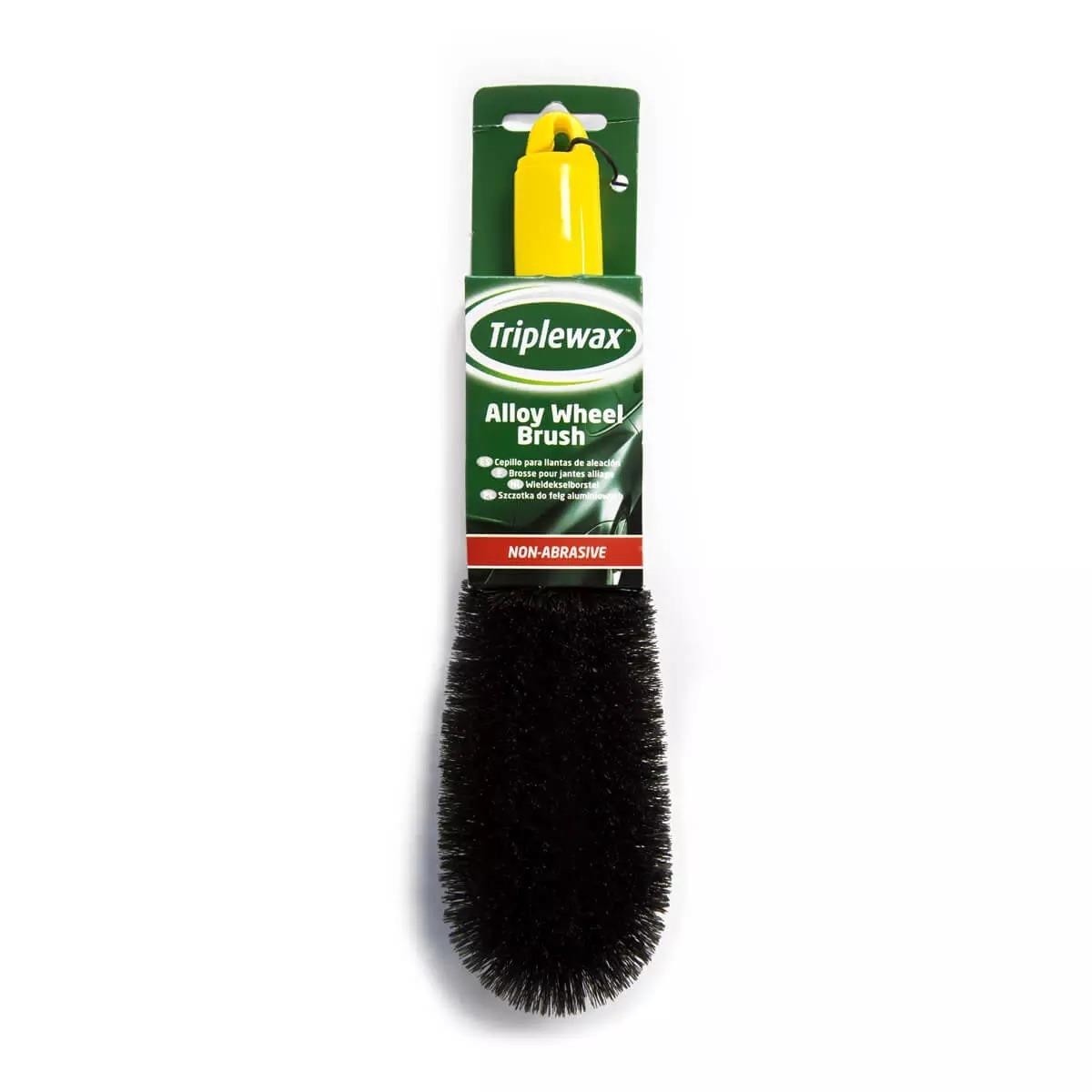 Triplewax Alloy Car Care Cleaning Valeting Detailing Wheel Brush  x2