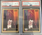 SkyBox 1990 Michael Jordan PSA 8 Graded Lot 2 Cards #41 Cert 67696712/13