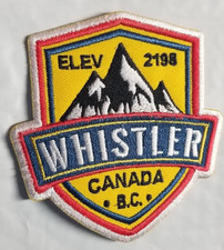 WHISTLER Mountain Parks Canada B.C. Embroidered Patch approx 3.5x3.5"