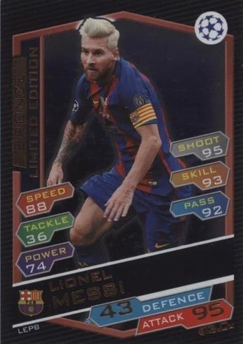LIONEL MESSI TOPPS MATCH ATTAX UEFA CHAMPIONS LEAGUE VINTAGE VIBES