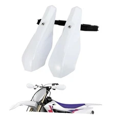  Motorcycle Handguards 7/8" and 1 1/8" Hand Guard Handlebar Protection white