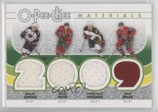 2009-10 O-Pee-Chee OPC Quad Materials Marian Gaborik Mikko Koivu Owen Nolan 7i6