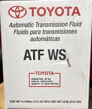 Genuine Toyota ATF WS Transmission Fluid 6 Quart