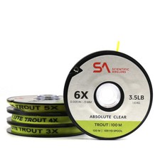 Scientific Anglers Absolute Clear Trout 100 Meter Tippet Spool - FREE SHIPPING