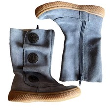 Livie  Luca Marchita Tiempo Gray Shoes Boots Size 7 Suede Leather