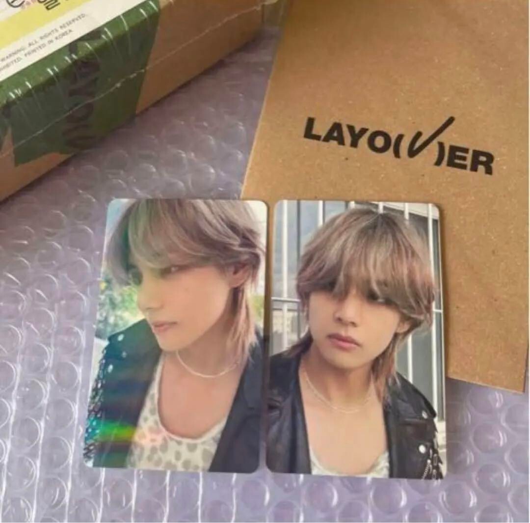 【JPFC特典トレカ2枚付き】BTS V テテ Layover3形態+1枚 BTS V TAEHYUNG LAYOVER UNIVERSAL JAPAN FC JPFC OFFICIAL PHOTO CARD