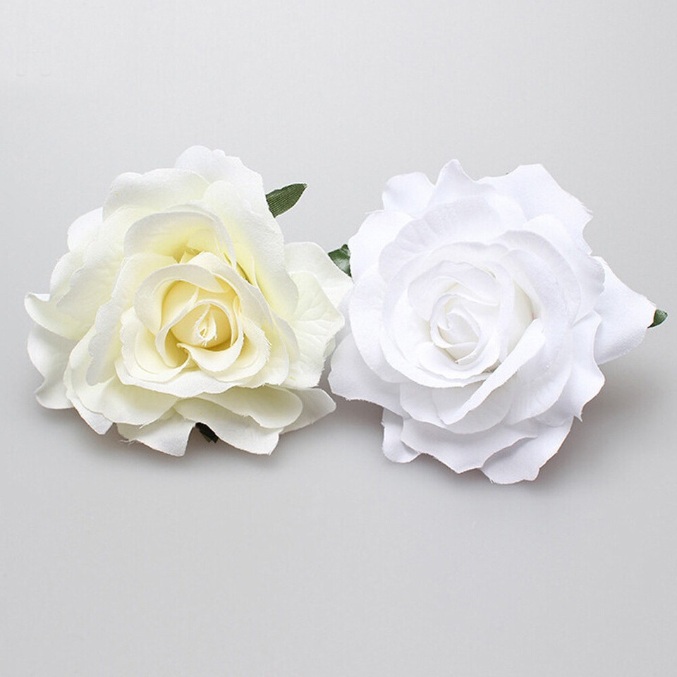 Rose Haarnadel Aus Stoff – Rot, 11 Cm, Als Haarspange Oder Brosche Für Hochzeit, Strand, Party & Alltag