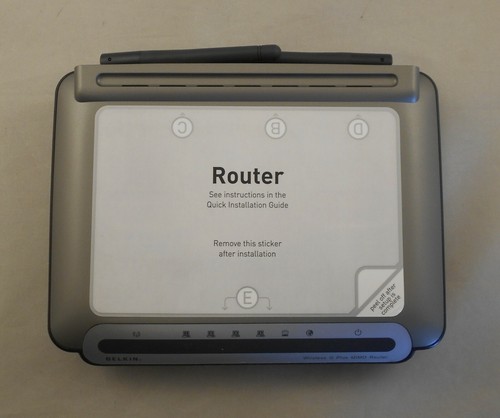 Belkin F5D9230-4 G+ MIMO Wireless 4-Port Router - Picture 5 of 8