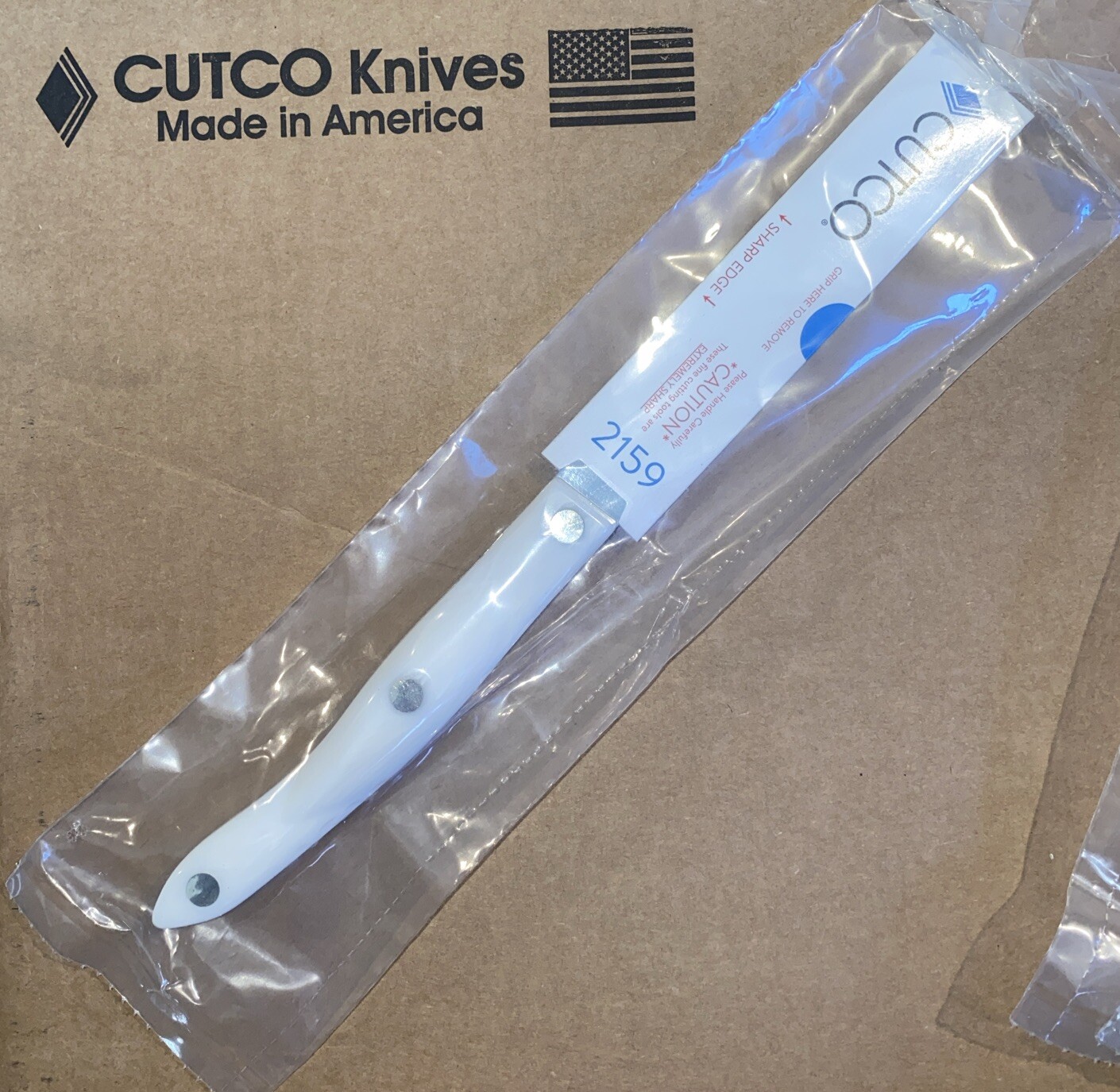Cutco Steak Knife 4x 2159W White Pearl Special 🎁🎄📌📦 Ships Free 4 Items