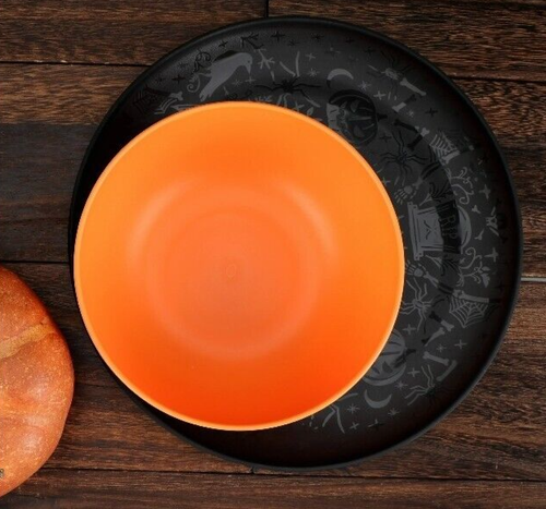 12 pcs mainstays Halloween Tumbler 26oz bowl 38oz & plate Etched Pumpkin orange - Bild 10 von 24