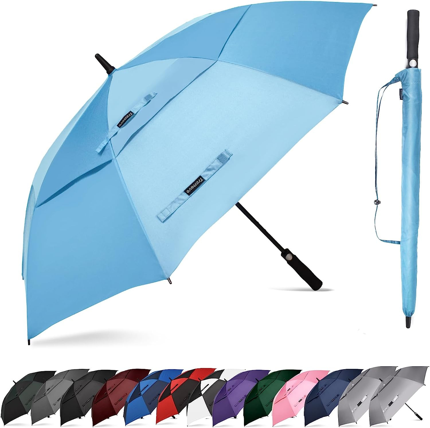 Automatic Open Golf Umbrella,72 Inch Extra Large Umbrella Canopy