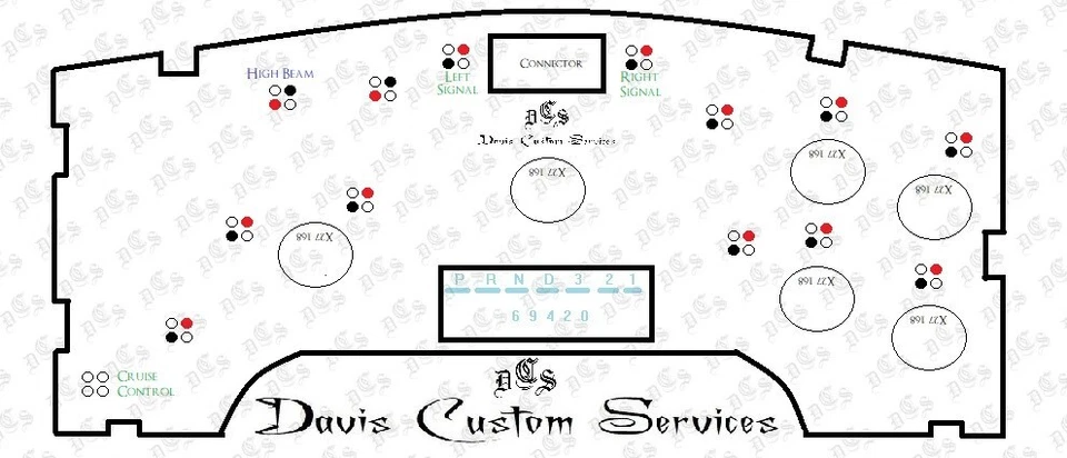 KIT ACTUALIZACIÓN LED AZUL KODIAK TOPKICK CHEVROLET GMC C4500 C5500 C6500 W5500 T6500 Foto 3 de 4