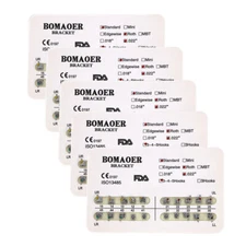 1-100pack Dental orthodontic mental bracket brace standard roth slot 022 345hook