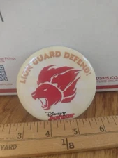  Vintage Pinback Button: DISNEY JUNIOR LION GUARD DEFEND!   PB1 
