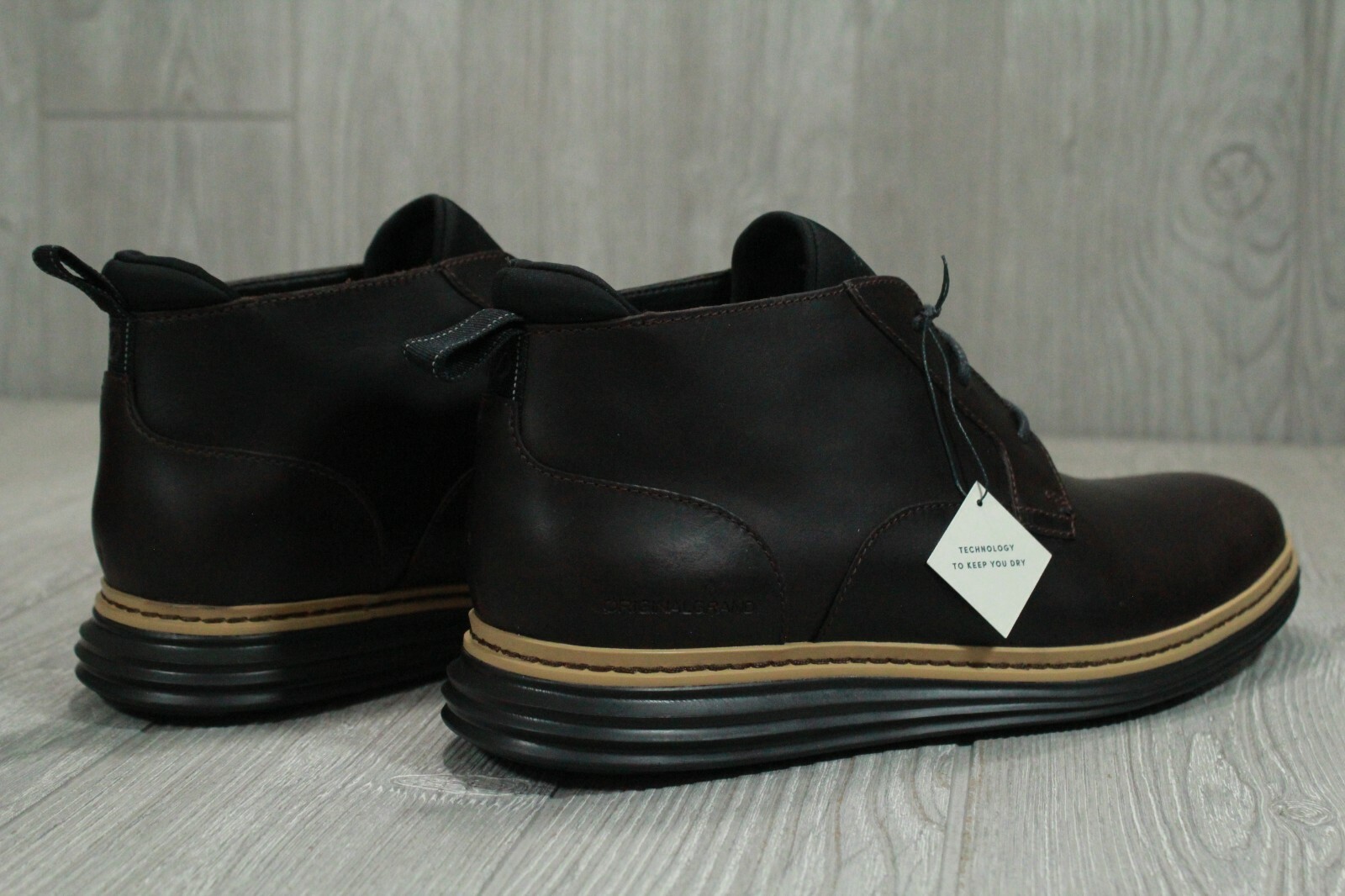 62 Cole Haan Originalgrand WaterProof Chukka boots Mahogany C33457 Men