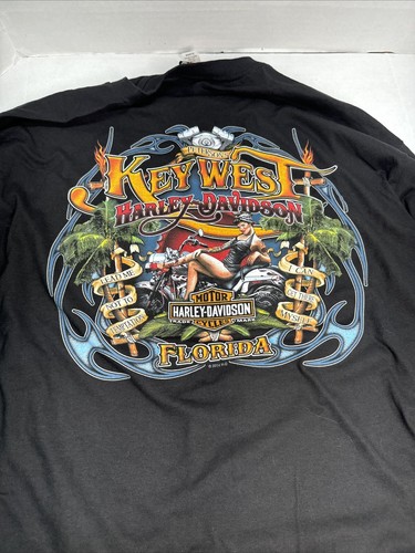 Harley Davidson Key West Peterson's XL Schwarz Authentic 2014 Langarm - Bild 1 von 16