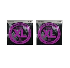 D'Addario Guitar Strings 2 Sets Pure Nickel Electric EPN120 9-41