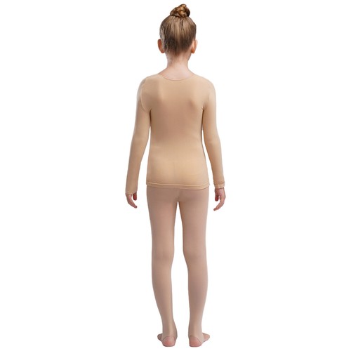 Girls Set Two Pieces Top With Strechy Leggings Elastic Waistband Outfit Dance - Picture 11 of 73