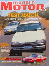 Moder Motor Mag Jan 1985 HDT Holden VK Commodore SS v Ford XF Falcon S
