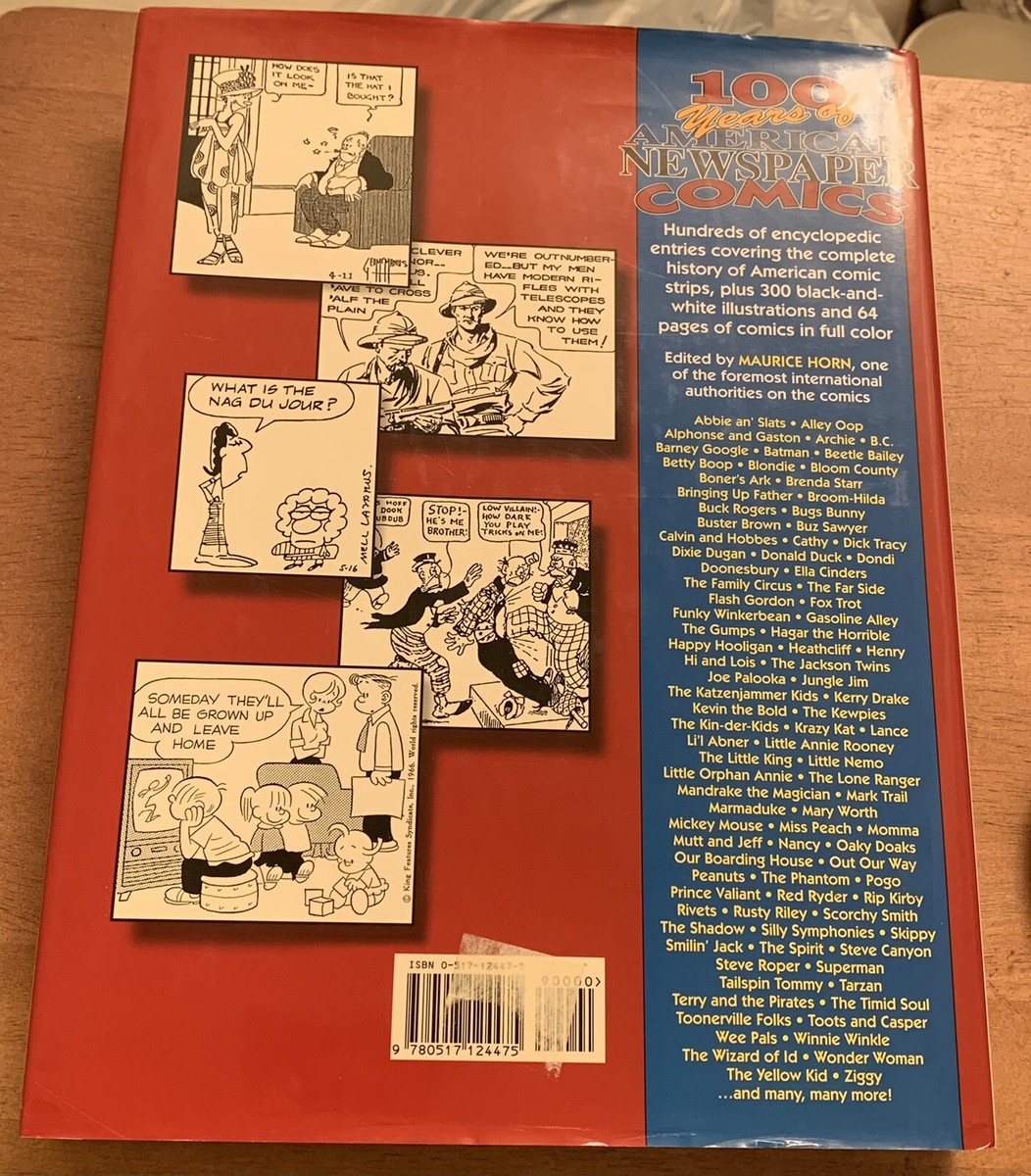 100 Years of American Newspaper Comics by Maurice Horn Hardback