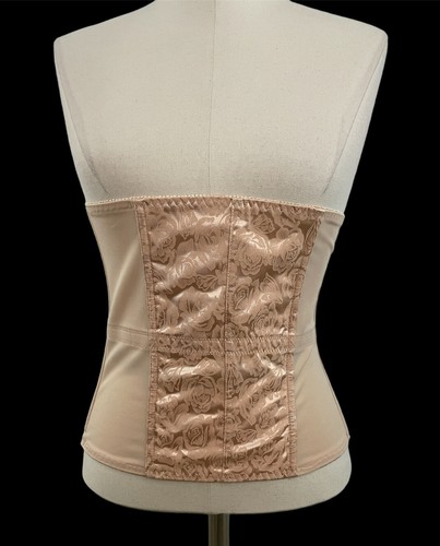 Carol Wior Waist Trainer Size M Style 8342 LYNDA Under Bust Boned Peach  Damask | eBay