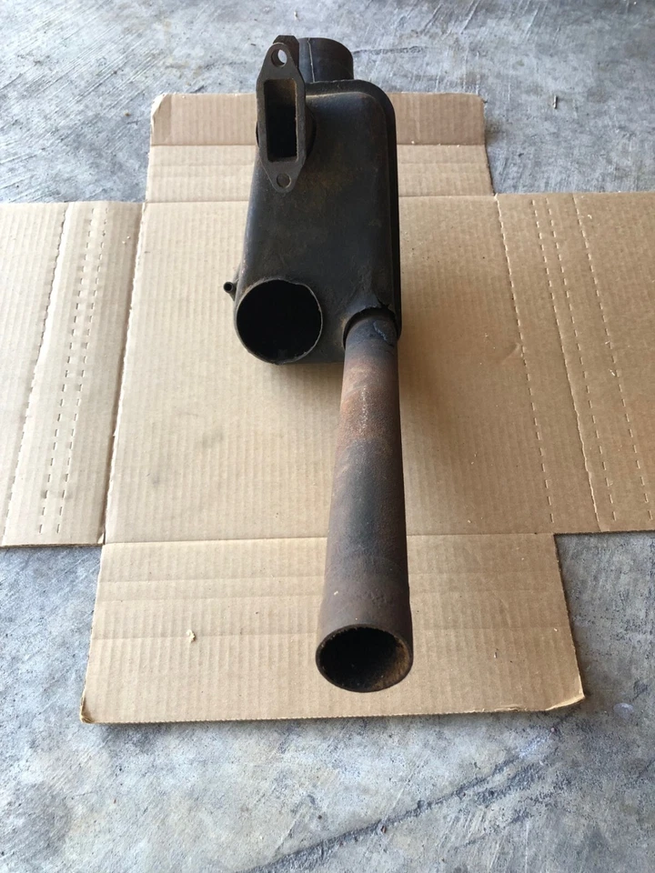 Porsche 356 B 1960 original colector de escape lateral derecho con caja calefactora usado Foto 4 de 4