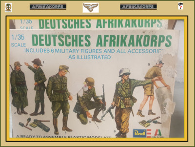 1/35 Revell D.A.K. Deutsche Afrika Korps (2 Kits / 12 Figures) FREE SHIPPING !!!