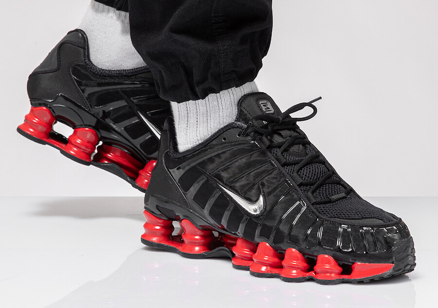 NIKE SHOX TL x SKEPTA BLACK / RED 