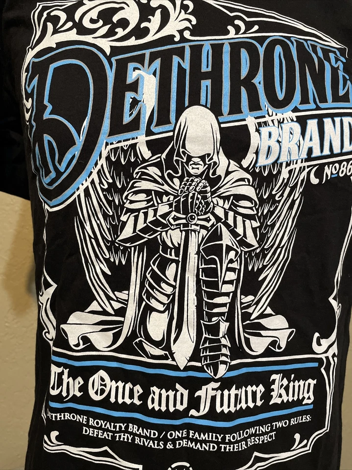 NWT Dethrone Brand Black Shirt Size Small Men’s - Image 2 of 4