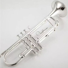 Hot sell professional Free ship LT197GS-99 silver plating trumpet with case